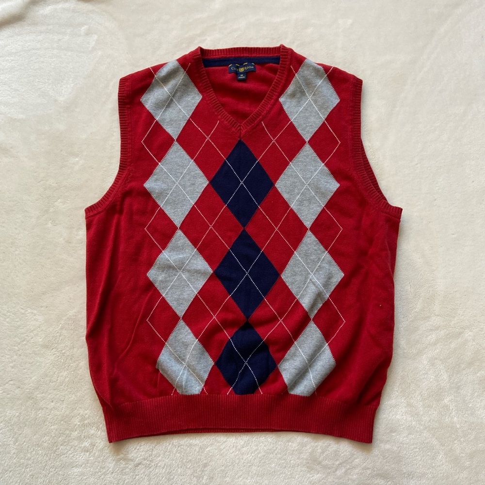 Argyle sweater vest